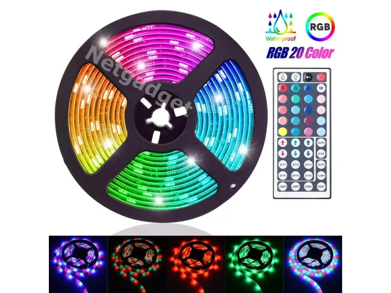 Ruban LED 5m de 150 LED RGB SMD - Netgadget
