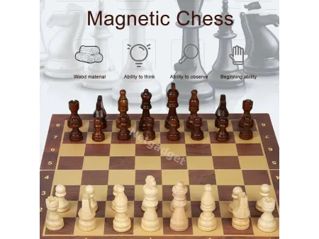 Échiquier en bois - Jeu d'échecs - Netgadget