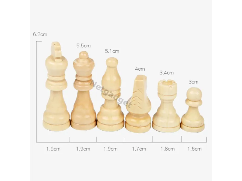 Échiquier en bois - Jeu d'échecs - Netgadget