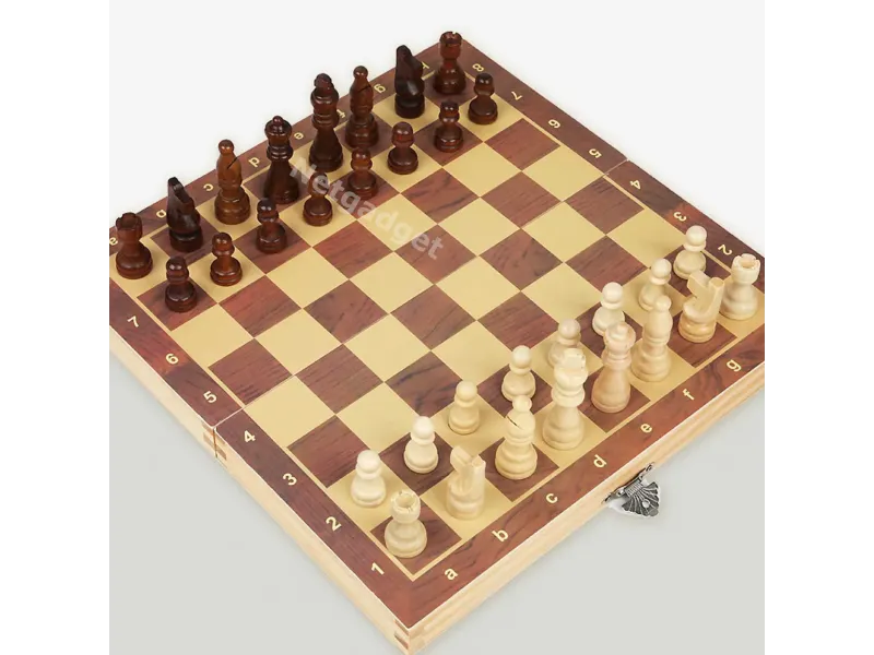 Échiquier en bois - Jeu d'échecs - Netgadget