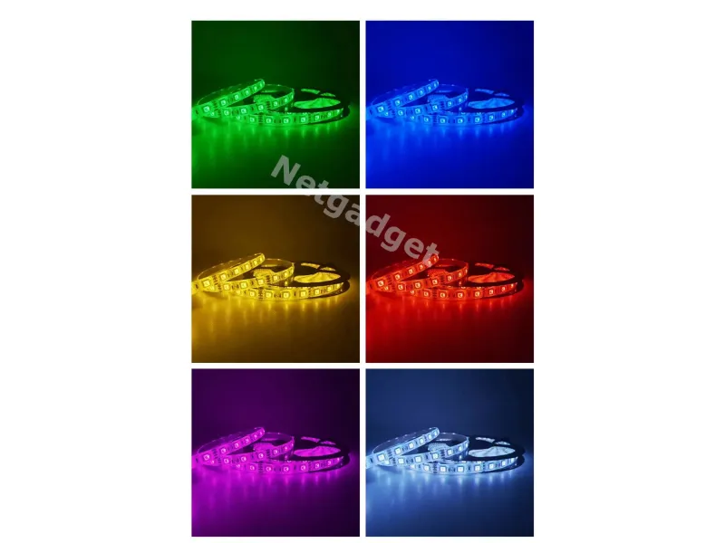 Ruban LED 5m de 150 LED RGB SMD - Netgadget