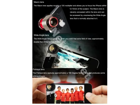 Objectif iPhone 3en1 - Netgadget
