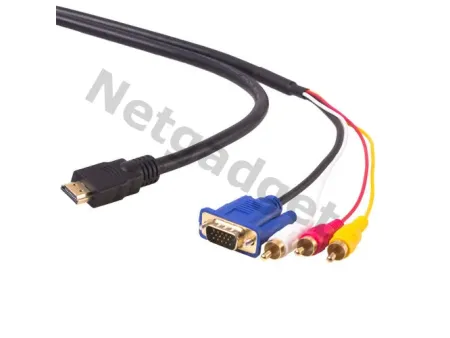 Cable HDMI à VGA+3RCA - Netgadget