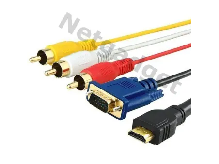 Cable HDMI à VGA+3RCA - Netgadget
