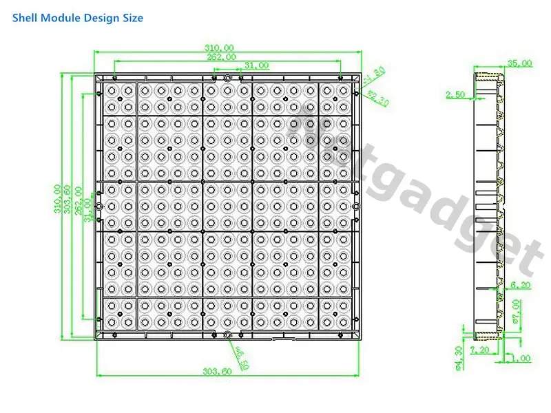 Lampe LED pour plantes fleurs 14W 225LED - Netgadget