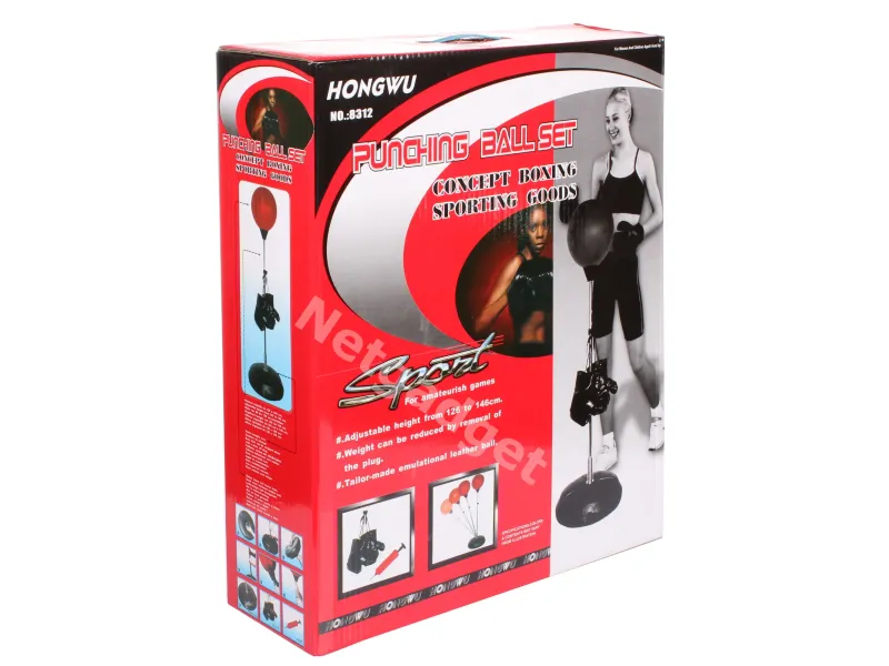 Set de Punching Ball avec gants et pompe - Netgadget