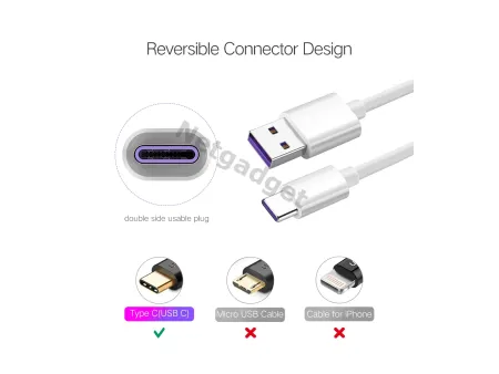 Câble USB Type-C 5A SuperCharge - Netgadget