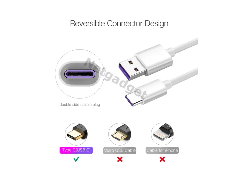 Câble USB Type-C 5A SuperCharge - Netgadget