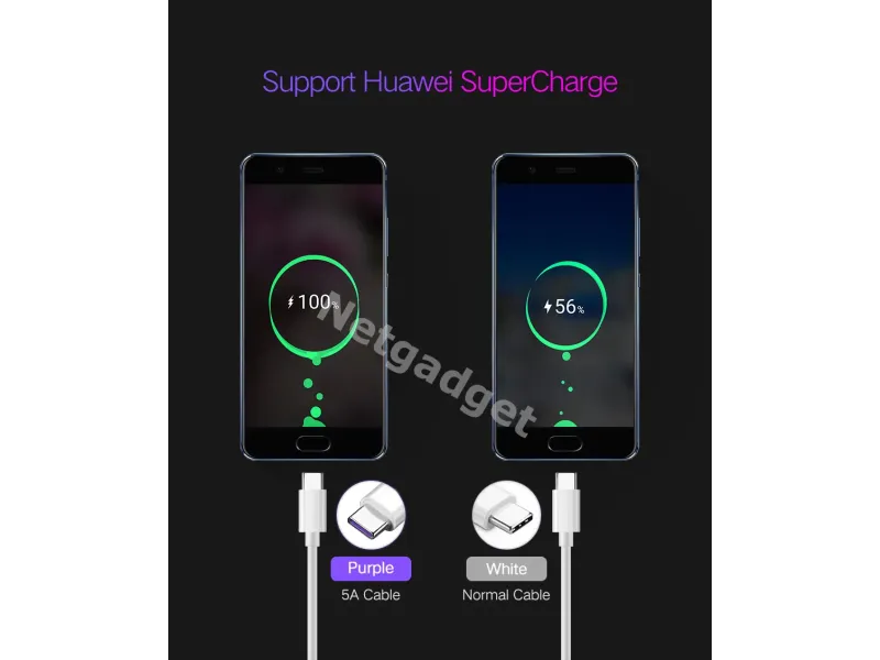 Câble USB Type-C 5A SuperCharge - Netgadget