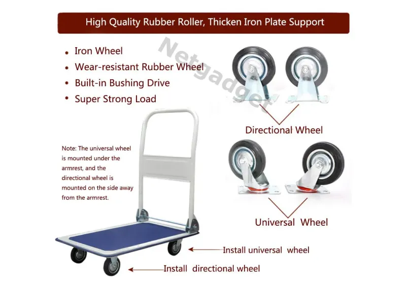 Chariot - Trolley bleu - Netgadget